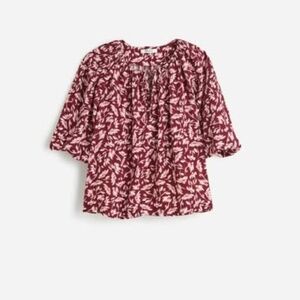 Madewell Floral Bubble Sleeve Top
